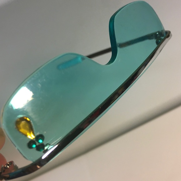 Cute Retro Style Teal Doll Sunglasses - Picture 8 of 12